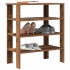 Mueble zapatero madera contrachapada madera vieja 61x32x70