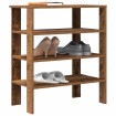 Mueble zapatero madera contrachapada madera vieja 61x32x70 cm