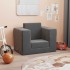 Sofá cama infantil felpa suave gris