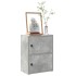 Estantería de madera de ingeniería gris hormigón 40x24x52