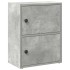 Estantería de madera de ingeniería gris hormigón 40x24x52