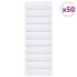 Toallitas de baño 50 uds blanco 15x21 cm 360 gsm 100 %