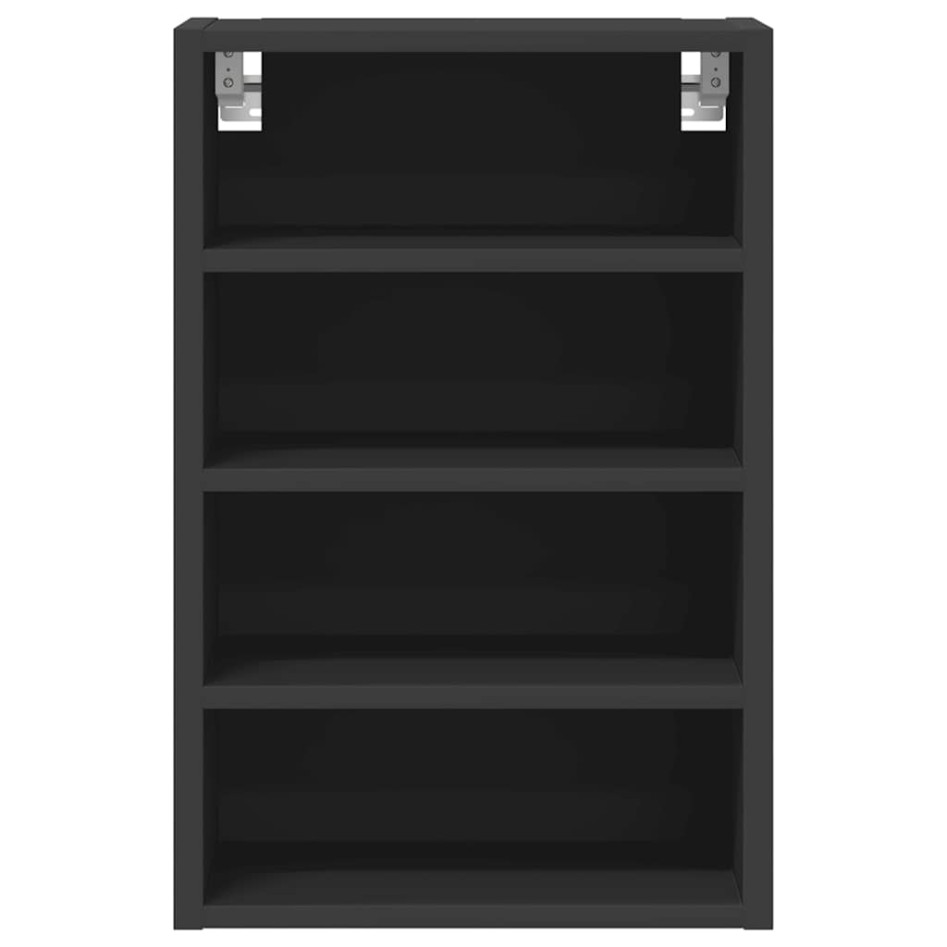 Armario colgante de cocina contrachapada negro 40x29,5x60