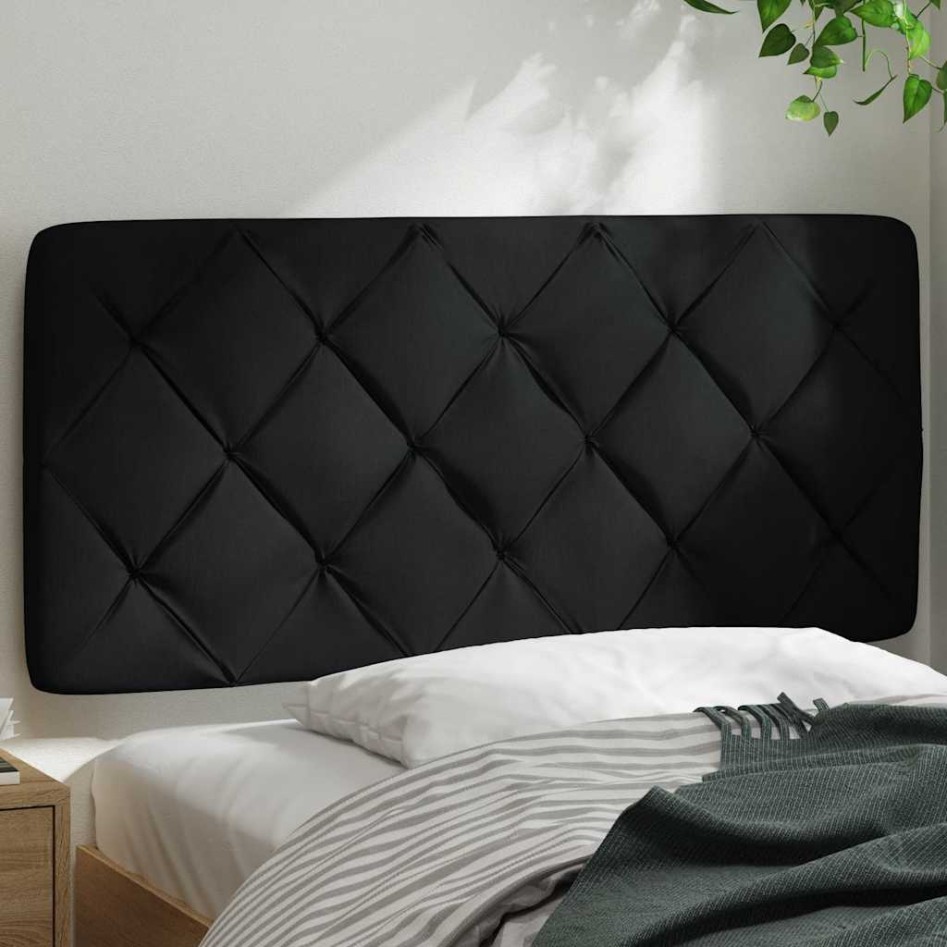 Cabecero de cama acolchado tela negro 100