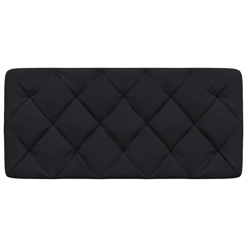 Cabecero de cama acolchado tela negro 100