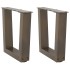 Patas para mesa de comedor en forma de V 2 uds acero