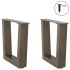 Patas para mesa de comedor en forma de V 2 uds acero
