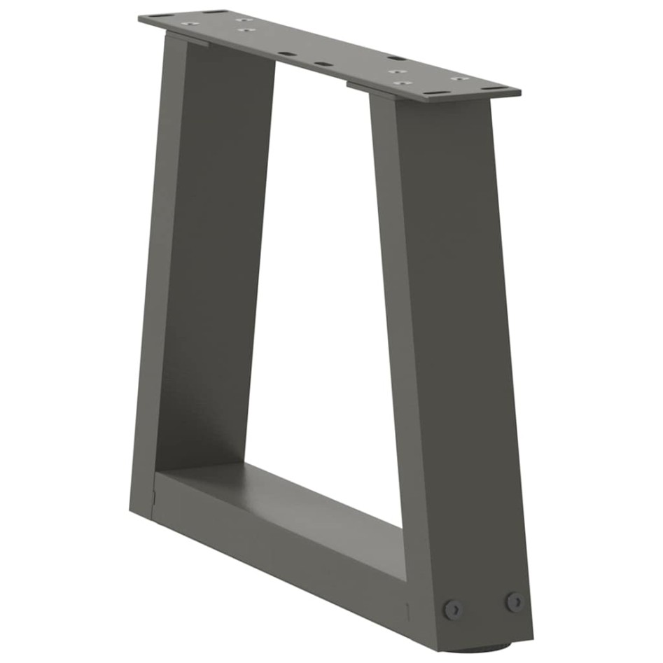 Patas para mesa comedor forma V 2 uds antracita 40x(30-31,3)