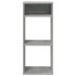 Estantería madera contrachapada gris hormigón 34x31x80