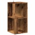Mueble de esquina madera contrachapada madera vieja 33x33x67