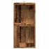 Mueble de esquina madera contrachapada madera vieja 33x33x67