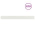 Bordes para césped 10 uds acero laminado frío blanco 10x103