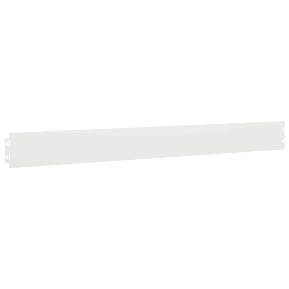 Bordes para césped 10 uds acero laminado frío blanco 10x103