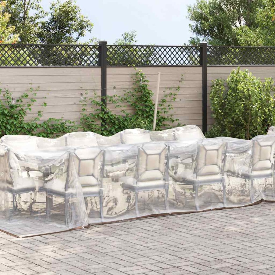 Lona transparente con ojales polietileno 3x6