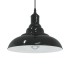 Lámpara colgante regulable en altura E27 negro brillante Ø