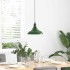 Lámpara colgante regulable en altura E27 verde brillante Ø