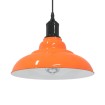 Lámpara colgante regulable altura E27 naranja brillante Ø 31cm