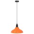 Lámpara colgante regulable altura E27 naranja brillante Ø