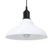 Lámpara colgante regulable altura E27 blanco brillante Ø 31cm