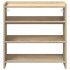 Mueble zapatero madera contrachapada roble sonoma 60x25x62