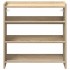 Mueble zapatero madera contrachapada roble sonoma 60x25x62