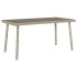 Mesa centro jardín rectangular gris claro