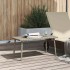 Mesa centro jardín rectangular gris claro