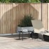 Mesa centro jardín rectangular negra 60x40x37cm ratán