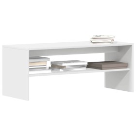 Mueble para TV madera contrachapada blanco 100x40x40