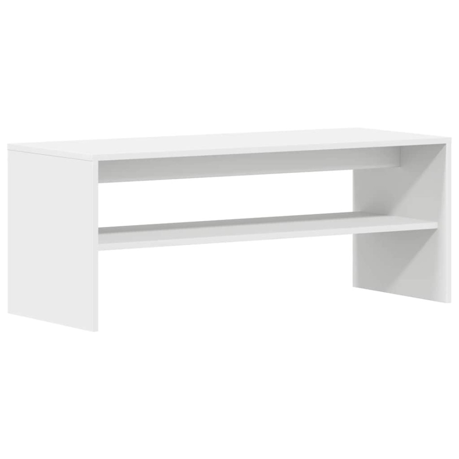 Mueble para TV madera contrachapada blanco 100x40x40