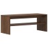 Mueble de TV madera contrachapada roble marrón 100x40x40