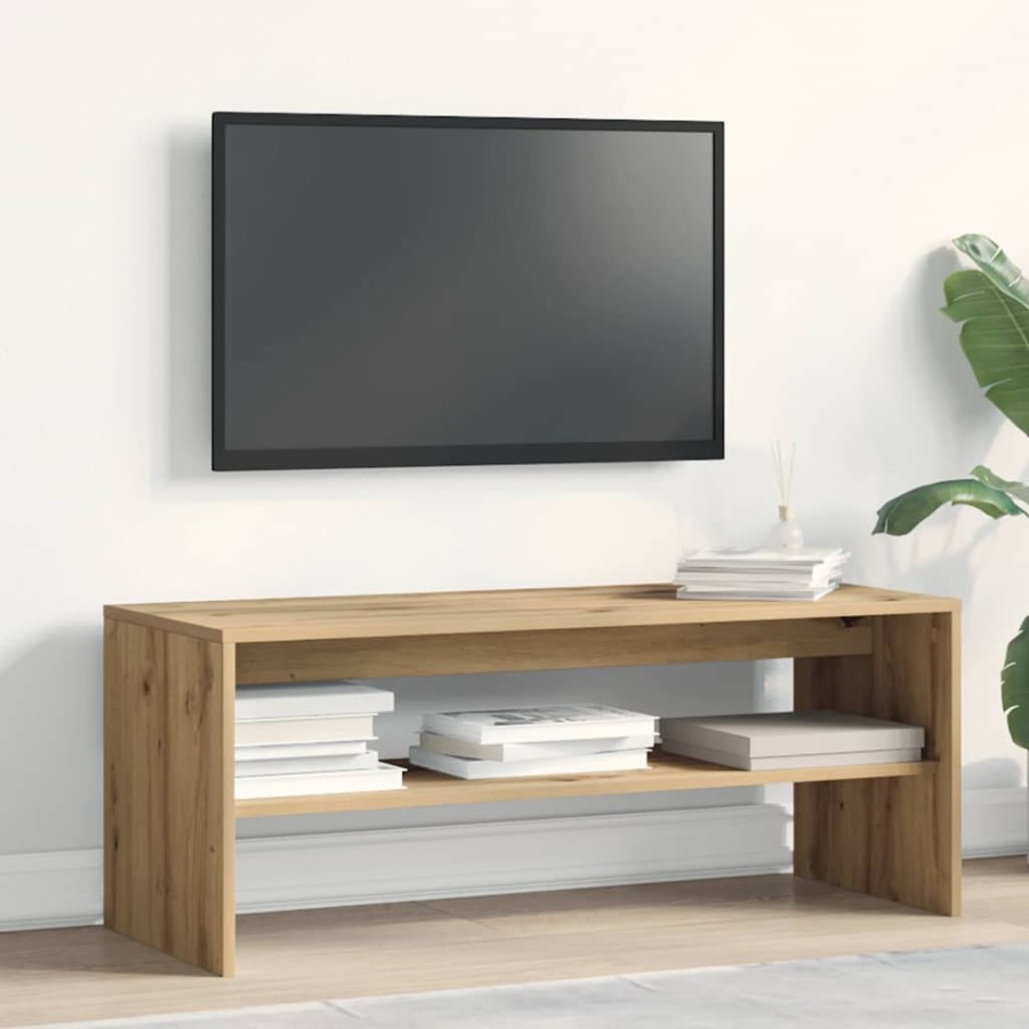 Mueble de TV madera de ingeniería roble artisan 100x40x40