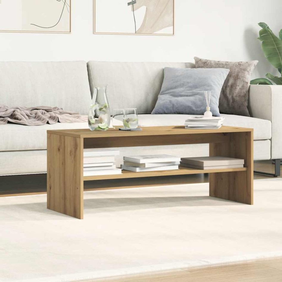 Mueble de TV madera de ingeniería roble artisan 100x40x40