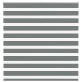 Estor cebra gris oscuro tejido ancho 135,9 cm