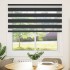 Estor cebra negro 140x150 cm tejido ancho 135,9 cm