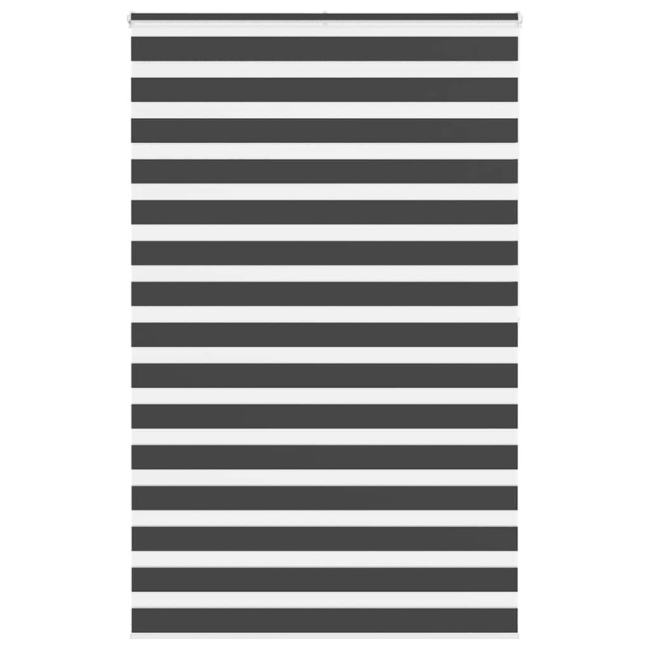 Estor cebra negro 140x200 cm tejido ancho 135,9 cm