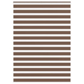 Estor cebra marrón 155x230 cm tejido ancho 150,9 cm