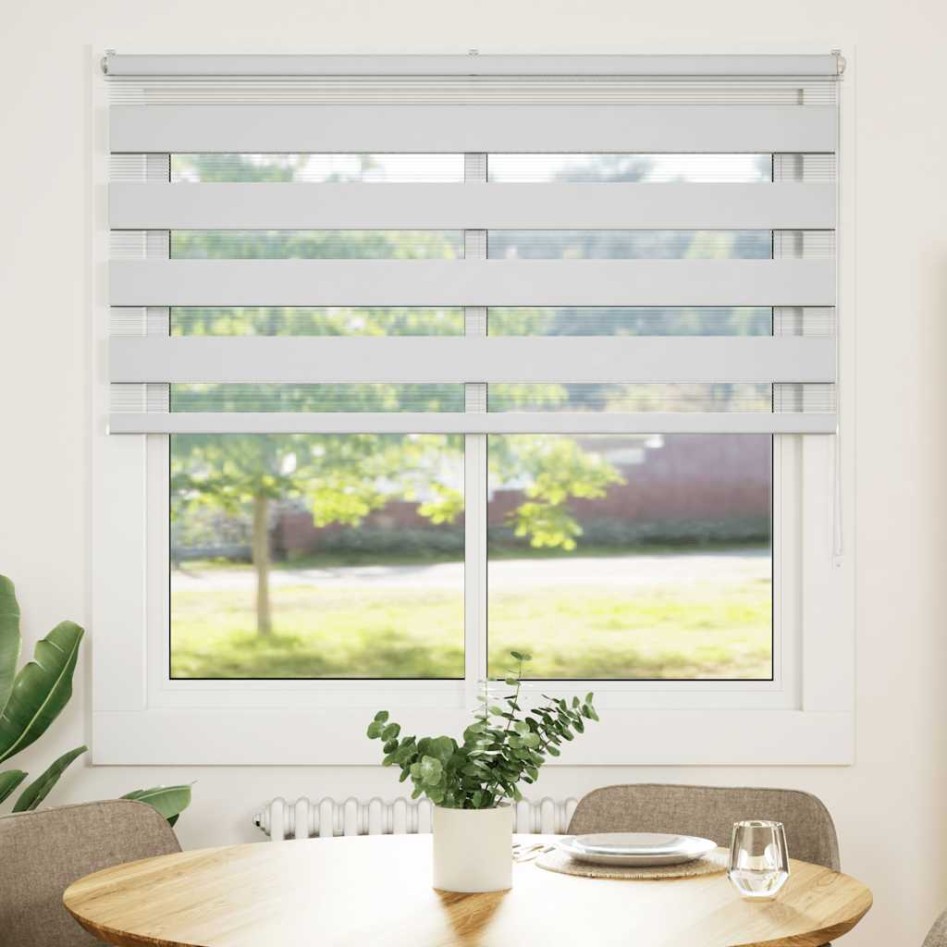 Estor cebra blanco 150x150 cm tejido ancho 145,9 cm