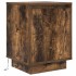 Mesilla de noche con luces LED roble ahumado 38x34x50