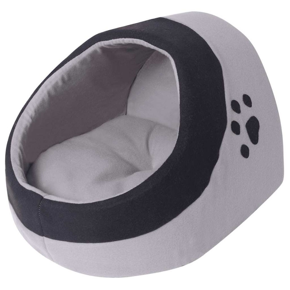 Cama cubo para gatos tamaño L gris y