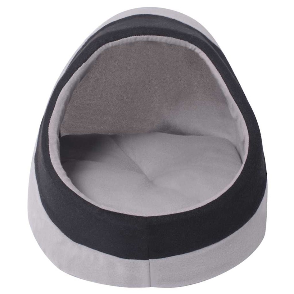 Cama cubo para gatos tamaño L gris y