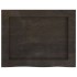 Encimera baño madera maciza tratada marrón oscuro