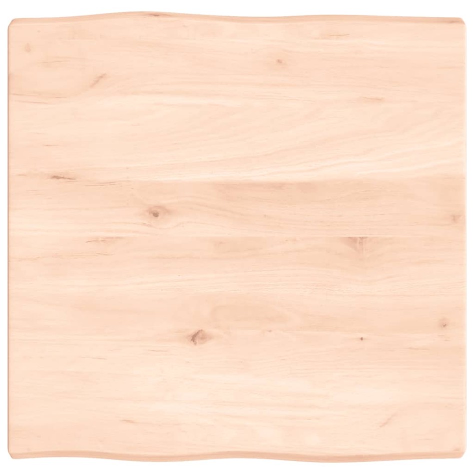Tablero de mesa madera maciza borde natural 60x60x(2-4)