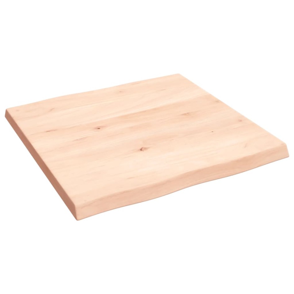 Tablero de mesa madera maciza borde natural 60x60x(2-4)
