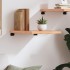Estante pared madera roble tratada marrón claro 40x50x(2-4)