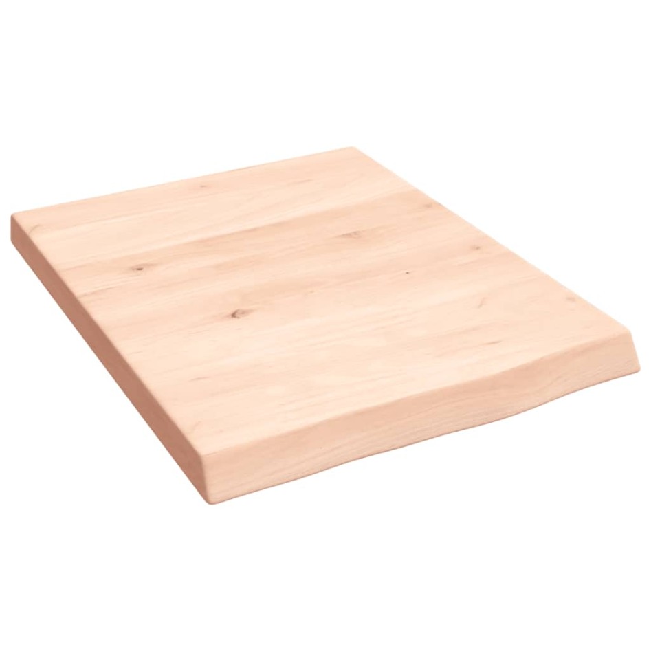 Encimera de baño madera maciza sin tratar 40x50x(2-4)