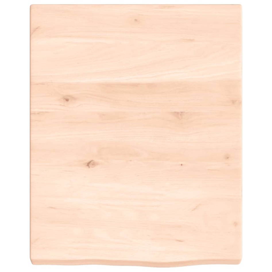 Encimera de baño madera maciza sin tratar 40x50x(2-4)