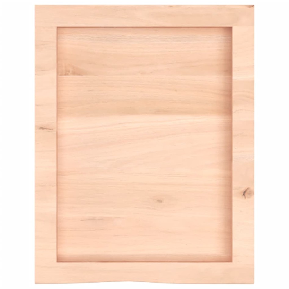 Encimera de baño madera maciza sin tratar 40x50x(2-4)
