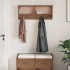 Perchero de pared SANDNES madera maciza de pino 87x12x35