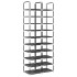 Zapateros 2 uds 10 niveles negro 33x33x174 cm tejido no